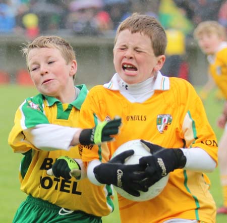 Action from the minigames at half time between Donegal and Antrim.