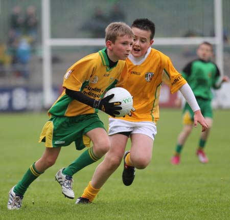 Action from the minigames at half time between Donegal and Antrim.