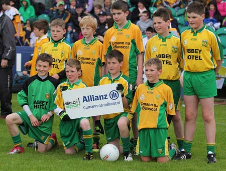 Action from the minigames at half time between Donegal and Antrim.