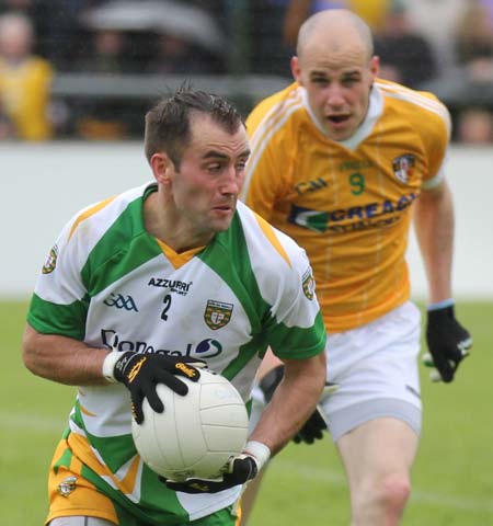 Action from the senior Ulster championship preliminary round game between Donegal and Antrim.