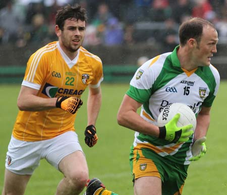 Action from the senior Ulster championship preliminary round game between Donegal and Antrim.