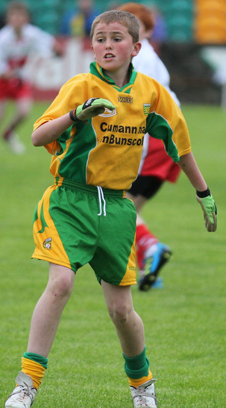 Action from the Ulster Senior Football Championship match between Donegal and Derry.