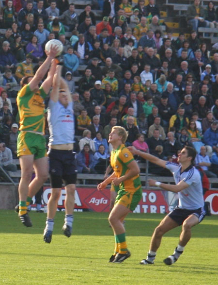 Action from the Donegal v Dublin under 21 All-Ireland final.
