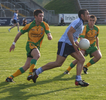 Action from the Donegal v Dublin under 21 All-Ireland final.