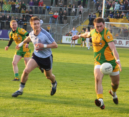 Action from the Donegal v Dublin under 21 All-Ireland final.