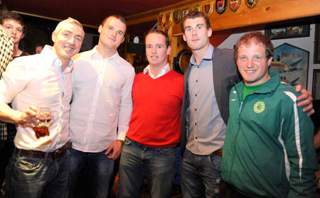 Donegal players visit Sen Óg's.