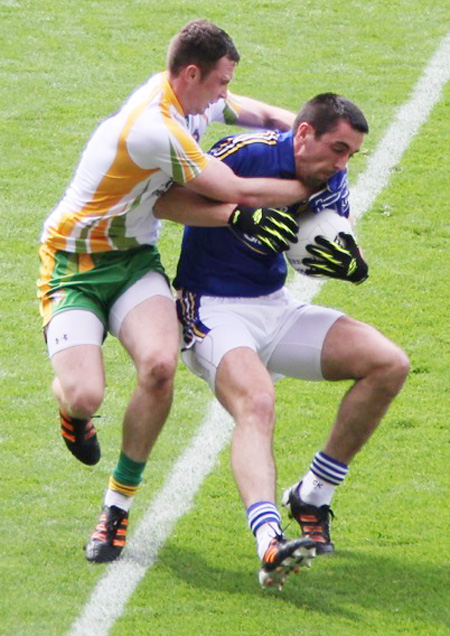 Action from the All-Ireland Senior Football Championship quarter-final between Donegal and Kerry.