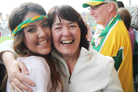 Action from the All-Ireland Senior Football Championship quarter-final between Donegal and Kerry.