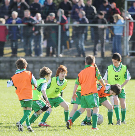 Action from the minigames at half time between Donegal and Mayo.