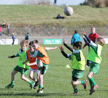 Action from the minigames at half time between Donegal and Mayo.