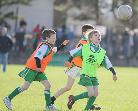 Action from the minigames at half time between Donegal and Mayo.