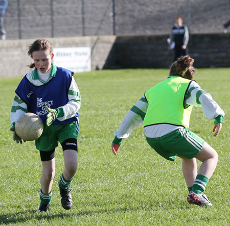 Action from the minigames at half time between Donegal and Mayo.