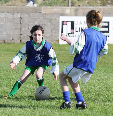 Action from the minigames at half time between Donegal and Mayo.