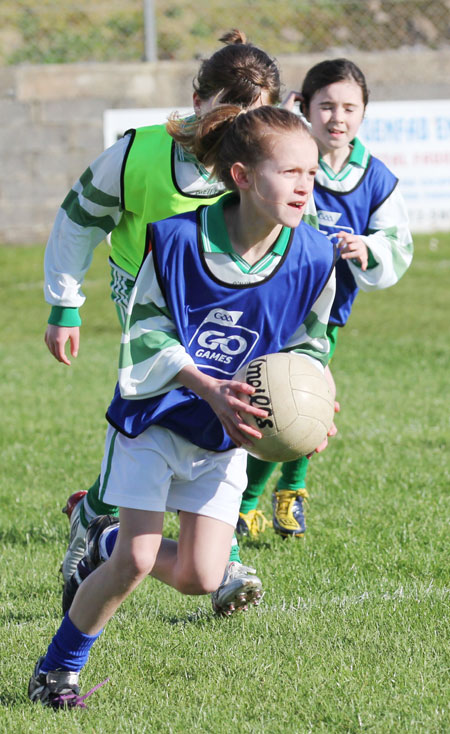 Action from the minigames at half time between Donegal and Mayo.