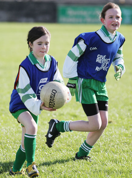 Action from the minigames at half time between Donegal and Mayo.