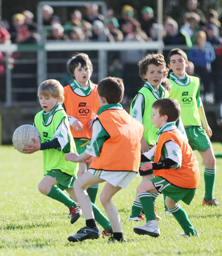 Action from the minigames at half time between Donegal and Mayo.