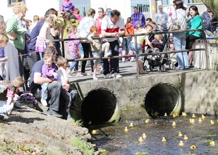 Action from the 2011 Duck Race.
