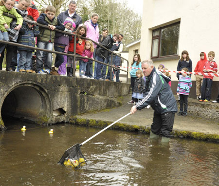 Action from the 2012 Duck Race.