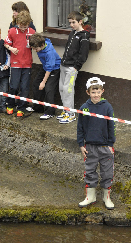 Action from the 2012 Duck Race.