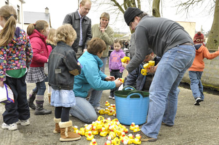 Action from the 2012 Duck Race.