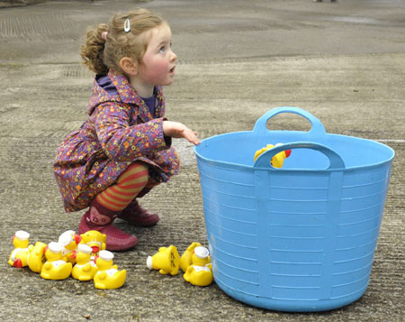 Action from the 2012 Duck Race.