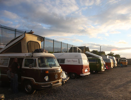 The 2010 Eireball Run stops over at Father Tierney park.