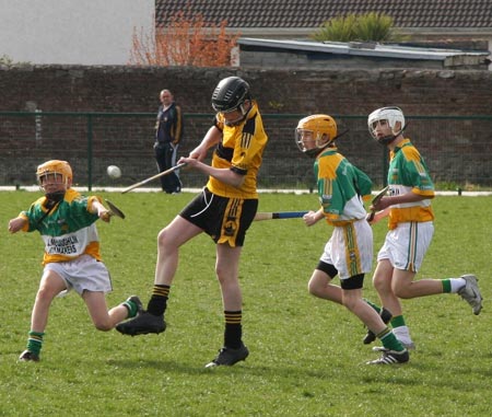 Action from the 2010 county Féile hurling finals.