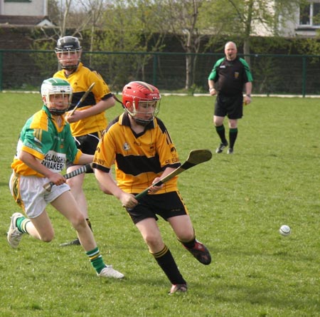 Action from the 2010 county Féile hurling finals.