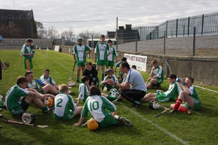 Action from the 2010 county Féile hurling finals.