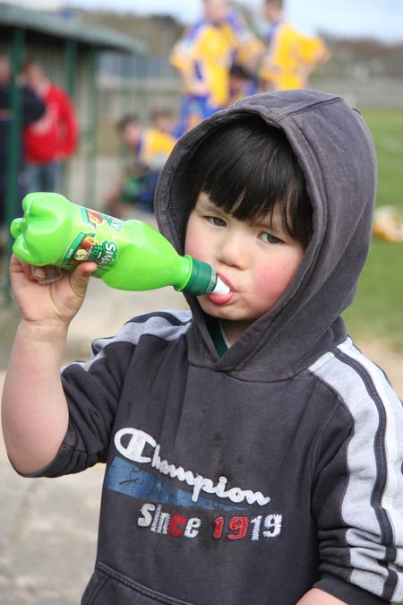 Action from the 2010 county Féile hurling finals.