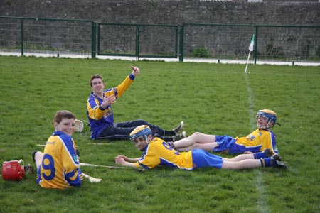 Action from the 2010 county Féile hurling finals.