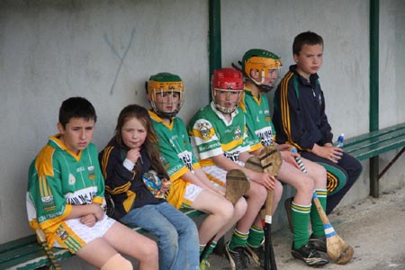 Action from the 2010 county Féile hurling finals.