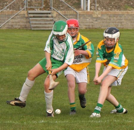 Action from the 2010 county Féile hurling finals.