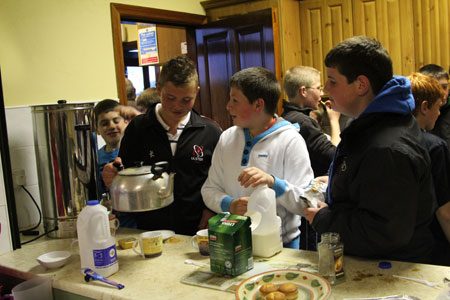 Scenes from the Aodh Ruadh Hurlers' Féile send off party.