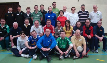  All those who attended the Foundation Level Coaching Course in the Abbey Vocational School, Donegal Town