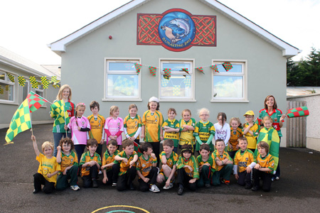 Gaelscoil Eirne ready for Sam.