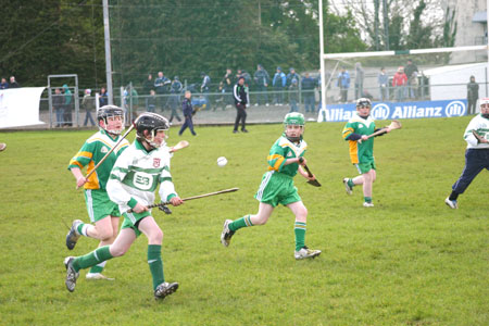 Action from the unde 12 game that took place at time in the Donegal v Dublin NFL game on March 2009.