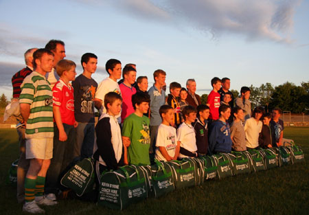 Feile hurlers get a fine send off.