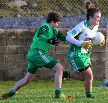 Action from the inaugural Colman Kerr Charity Match.