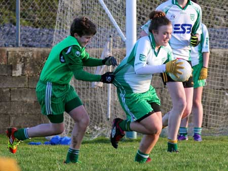 Action from the inaugural Colman Kerr Charity Match.