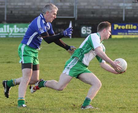 Action from the inaugural Colman Kerr Charity Match.