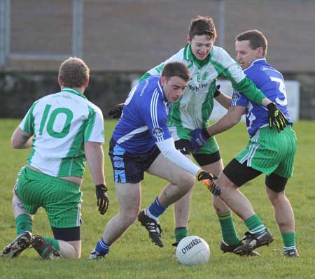 Action from the inaugural Colman Kerr Charity Match.