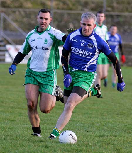 Action from the inaugural Colman Kerr Charity Match.