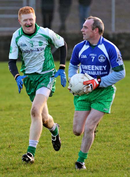 Action from the inaugural Colman Kerr Charity Match.