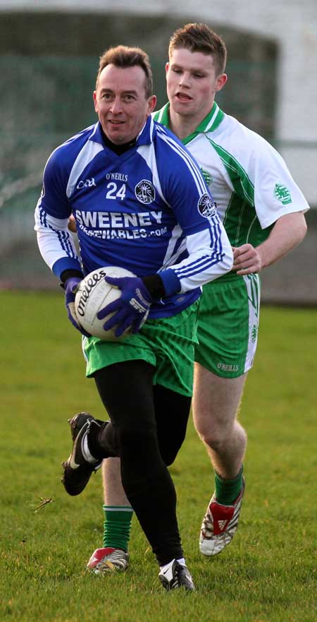 Action from the inaugural Colman Kerr Charity Match.