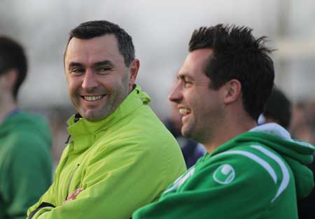 Action from the inaugural Colman Kerr Charity Match.