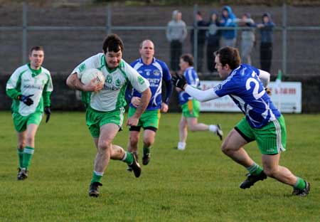 Action from the inaugural Colman Kerr Charity Match.