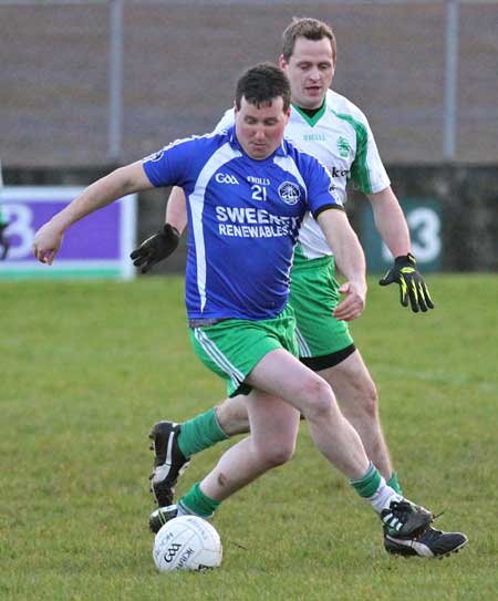 Action from the inaugural Colman Kerr Charity Match.