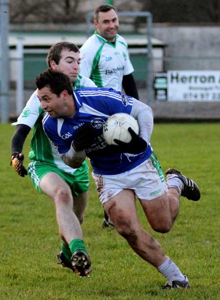 Action from the inaugural Colman Kerr Charity Match.