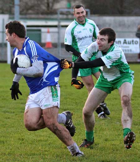 Action from the inaugural Colman Kerr Charity Match.